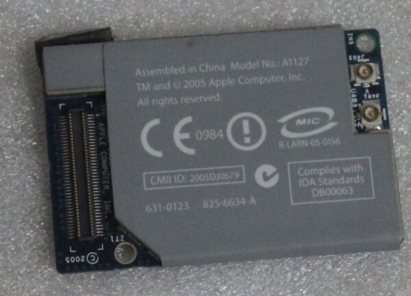 PowerBook G4 15" 17" DLSD  iMac G5 Airport Bluetooth Card A1127 825-6634