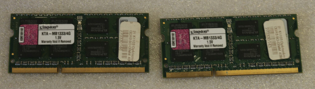 MacBook MacBook Pro iMac Mini 8GB  (2x 4GB) PC3-10600  DDR3 1333MHz SO-DIMM Kingston Memory