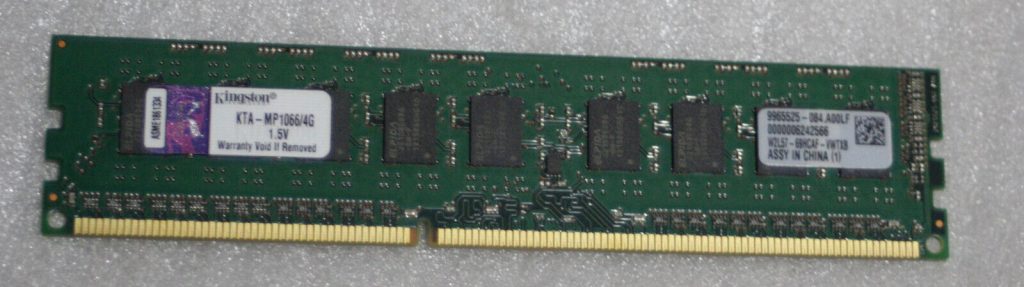 Mac Pro 4,1 2009 4GB PC3-8500  Kingston Memory  RAM A1289