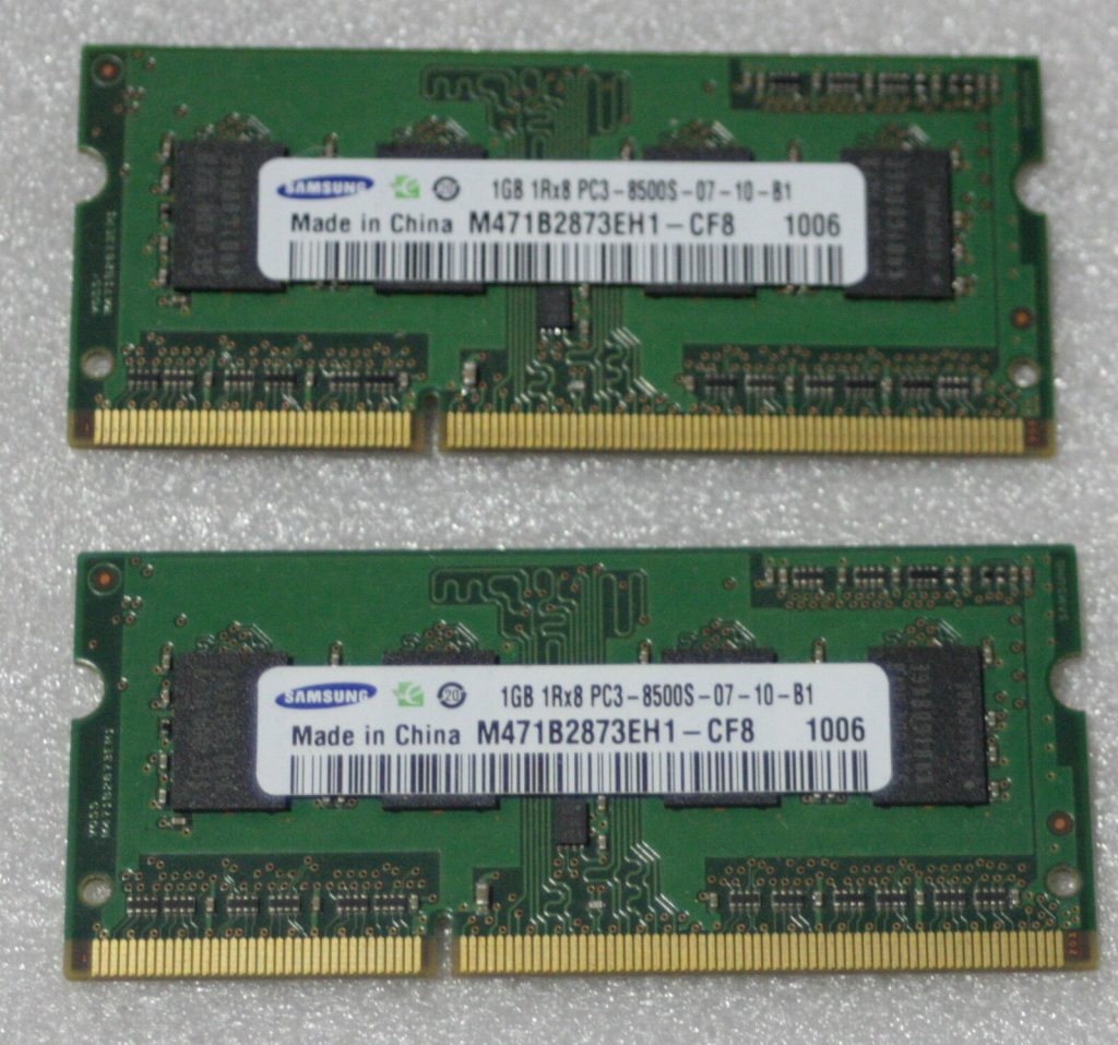 MacBook MacBook Pro iMac Mini 1GB  PC3-8500  DDR3 1066MHz SO-DIMM Memory