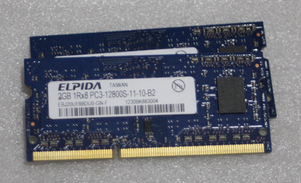 MacBook MacBook Pro iMac Mini 2GB  PC3-12800S  DDR3 1600MHz SO-DIMM Memory