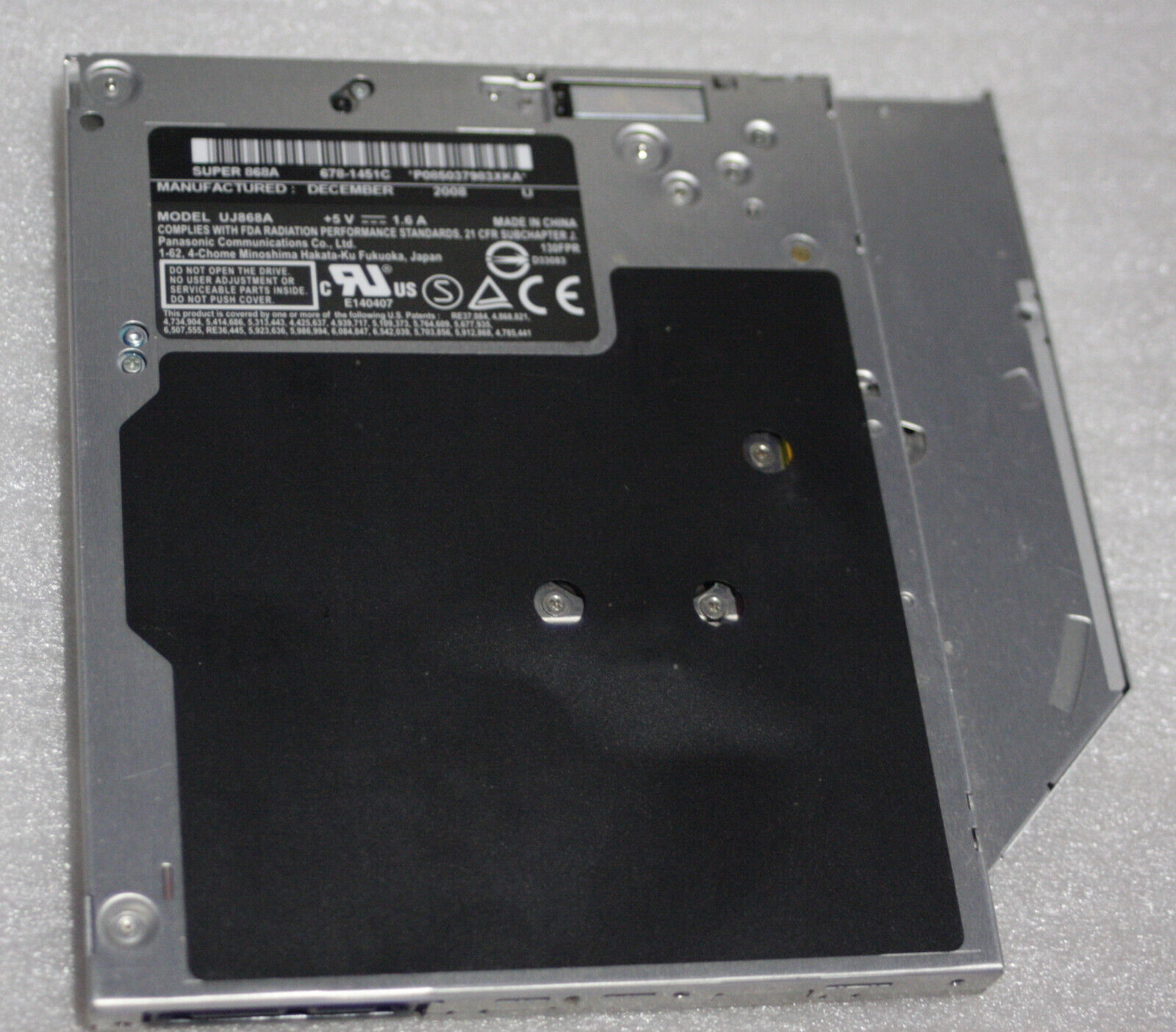 MacBook MacBook Pro 13" 15" 17" Optical DVD ±RW Drive Super 868A